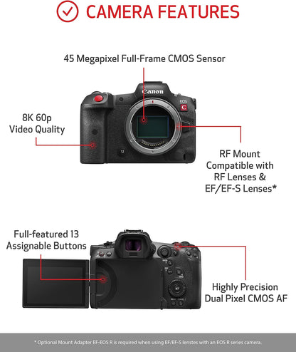 Canon 5077C002 EOS R5 C 8K Full-Frame Mirrorless Camera