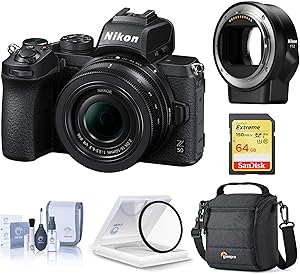 Nikon Z50 Mirrorless Camera 16-50mm Lens FTZ Adapter Bundle