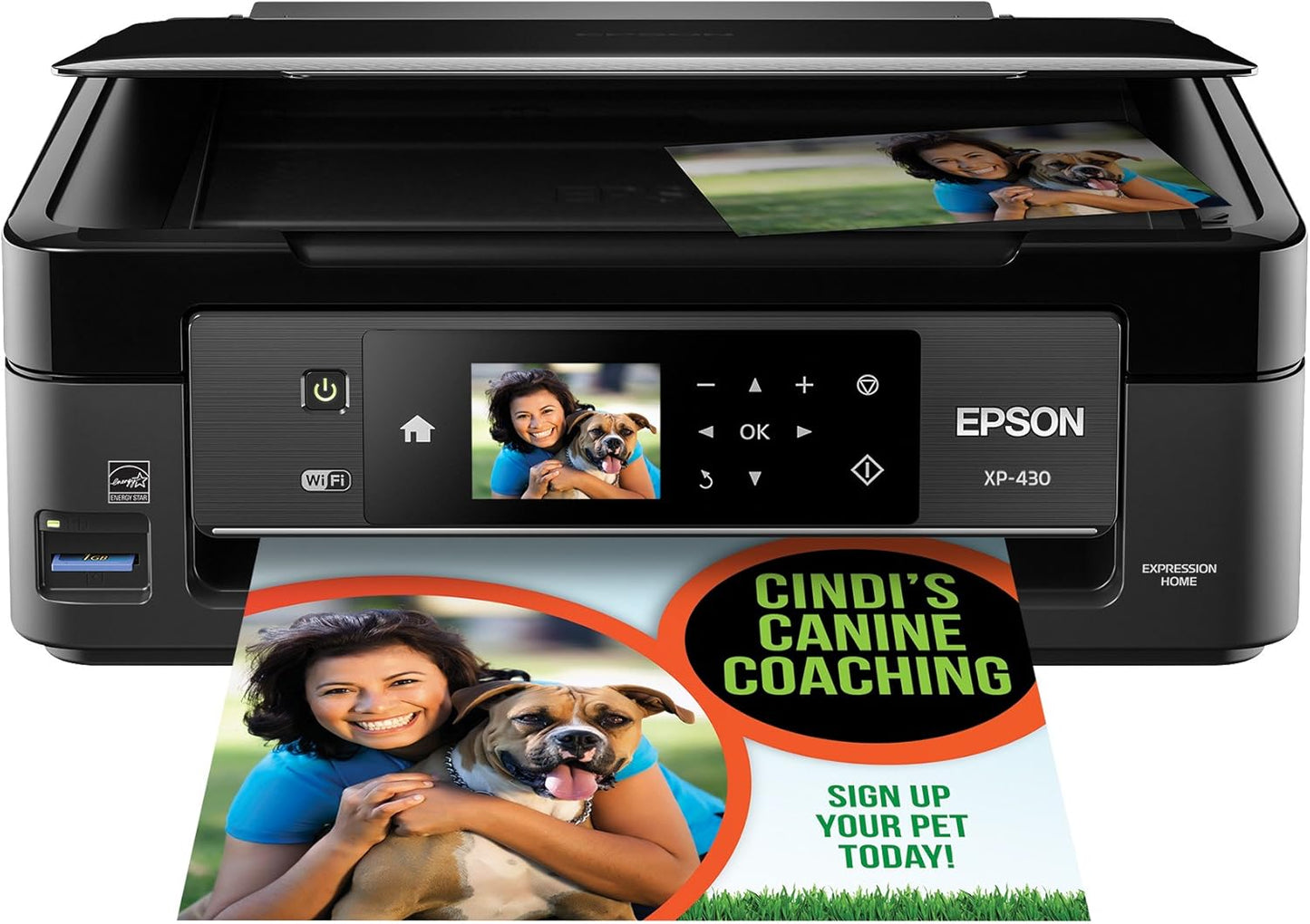 Epson C11CE59201 Expression XP-430 Printer: Wireless, Color, Amazon Dash