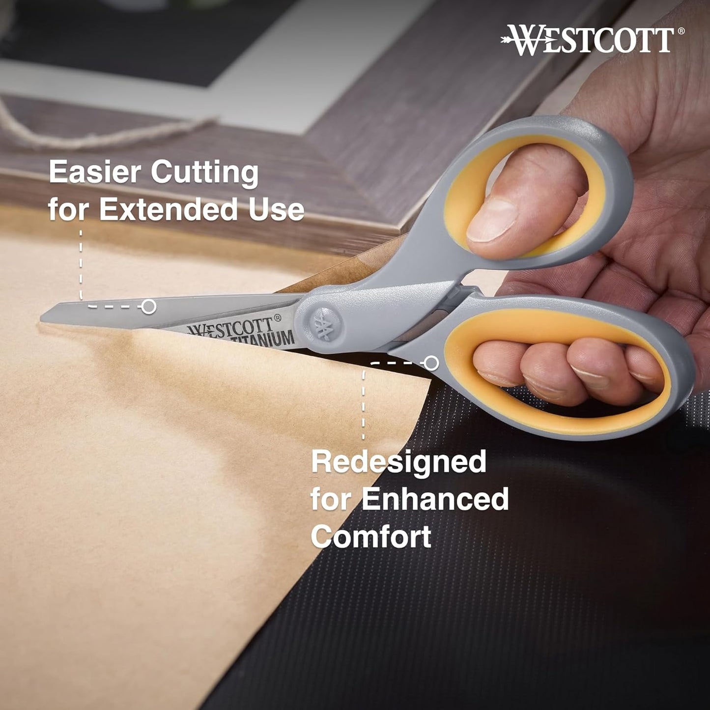 Westcott 13901 8" Titanium Scissors 2-Pack