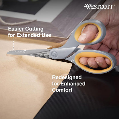 Westcott 13901 8" Titanium Scissors 2-Pack