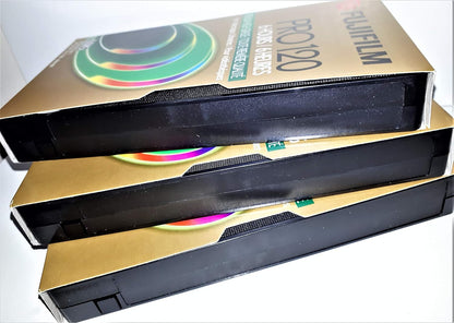 Fujifilm 23022123 PRO T-120 High-Grade VHS Tape 3-Pack