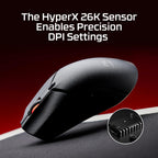 HyperX 7D389AA Pulsefire Haste 2 Mini Wireless Gaming Mouse White