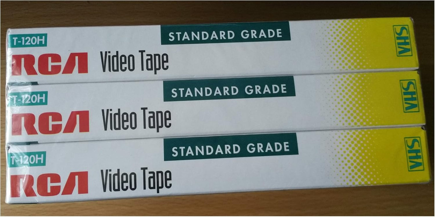 RCA 8541703816 T-120H VHS Video Cassette 3-Pack