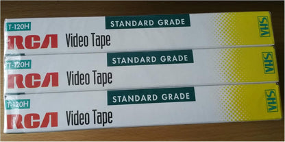 RCA 8541703816 T-120H VHS Video Cassette 3-Pack
