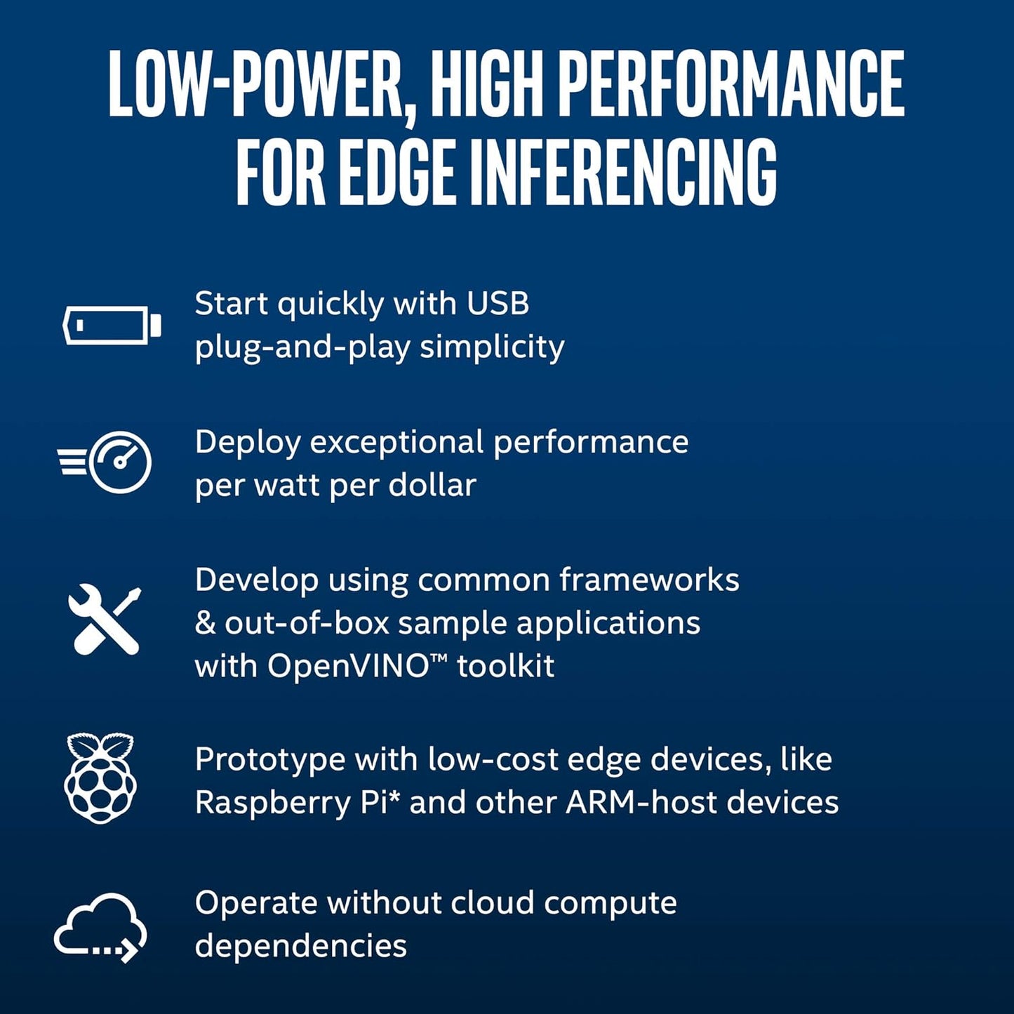 Intel NCSM2485.DK Neural Compute Stick 2 - AI Accelerator