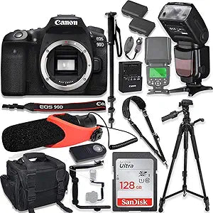 Canon EOS 90D DSLR Camera Body Bundle - 4K Video
