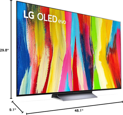 LG C2 Series OLED 55" 4K Smart TV Alexa Built-in + Coverage