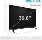 Hisense 40H4F 40-Inch Roku Smart TV (Renewed)