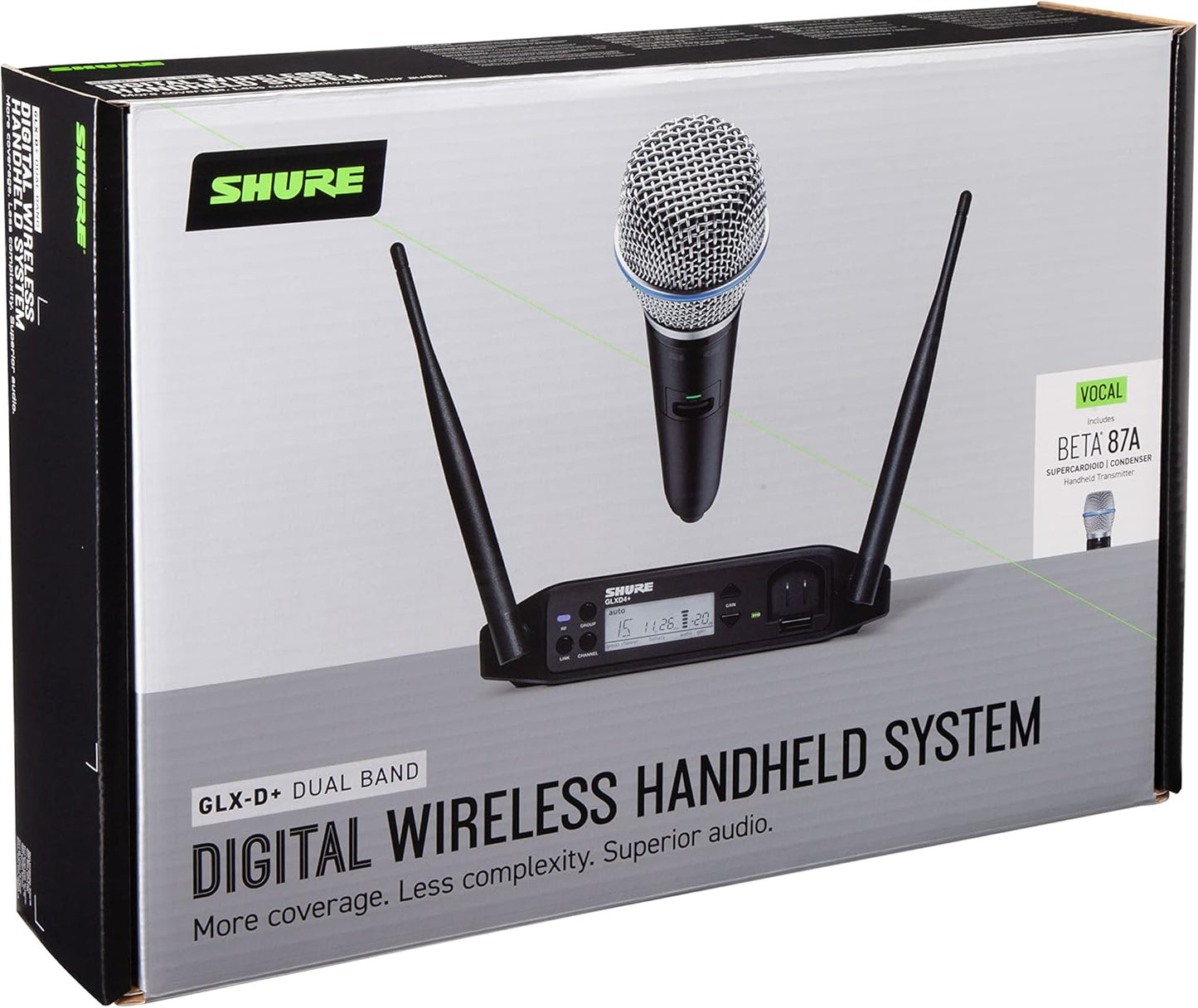 Shure GLXD24+/B87A-Z3 Dual Band Digital Wireless Mic System