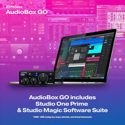 PreSonus AudioBox GO USB-C Audio Interface Studio One