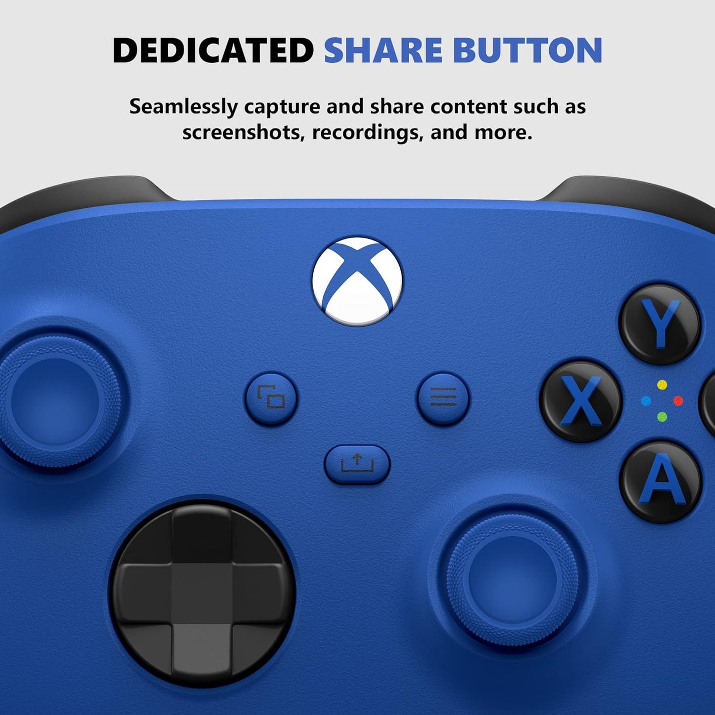 Microsoft Shock Blue Xbox Wireless Controller Renewed
