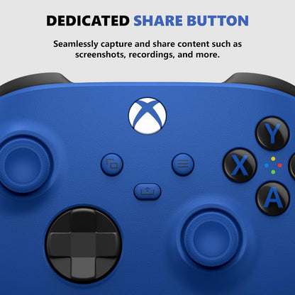 Microsoft Shock Blue Xbox Wireless Controller Renewed