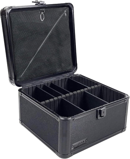 Vaultz VZ01036 Portable Safe Box: Key Lock, Tactical Black