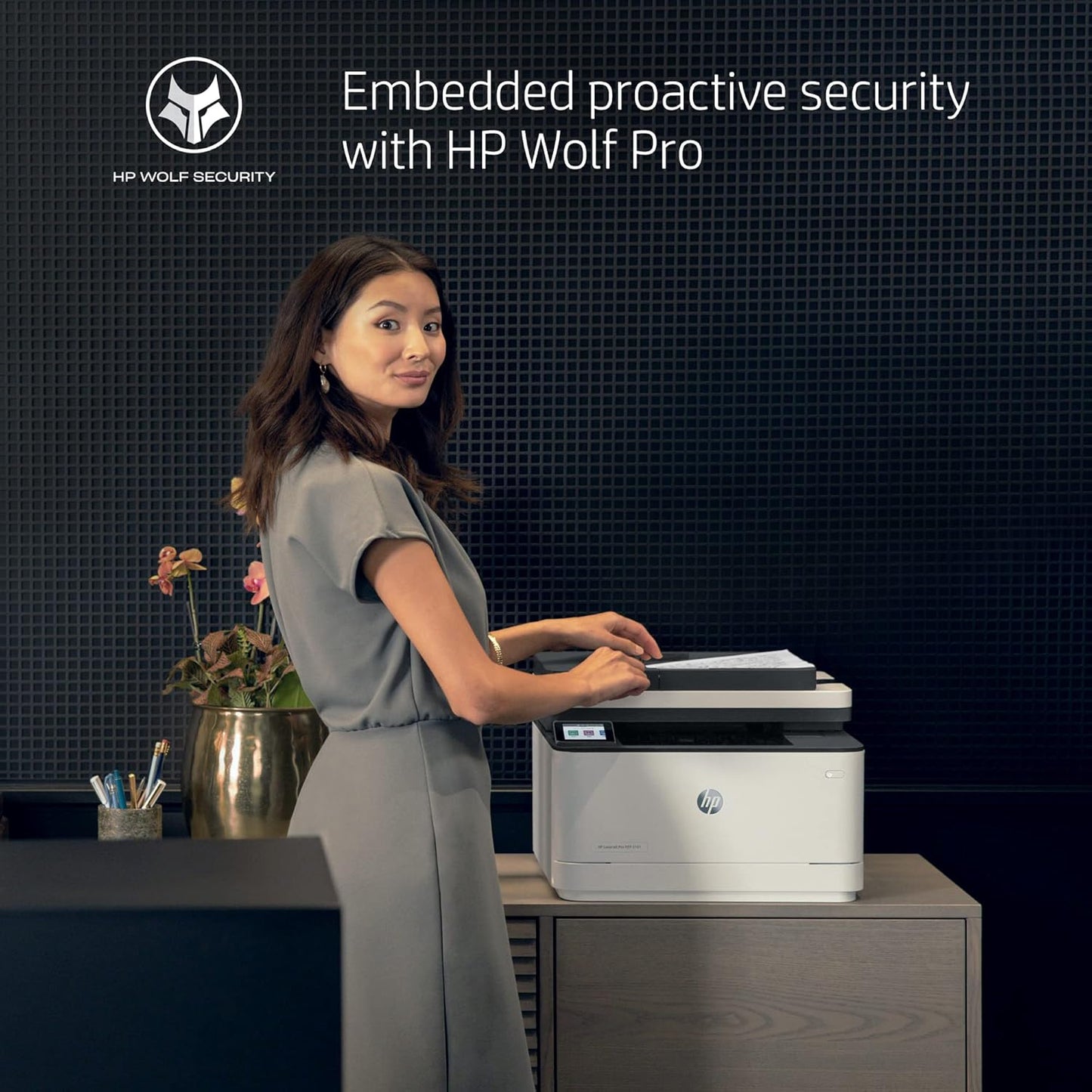 HP LaserJet Pro MFP 3101fdw Wireless Printer B&W Renewed