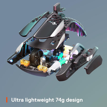 SteelSeries Aerox 5 Wireless Ergonomic Gaming Mouse (Renewed)