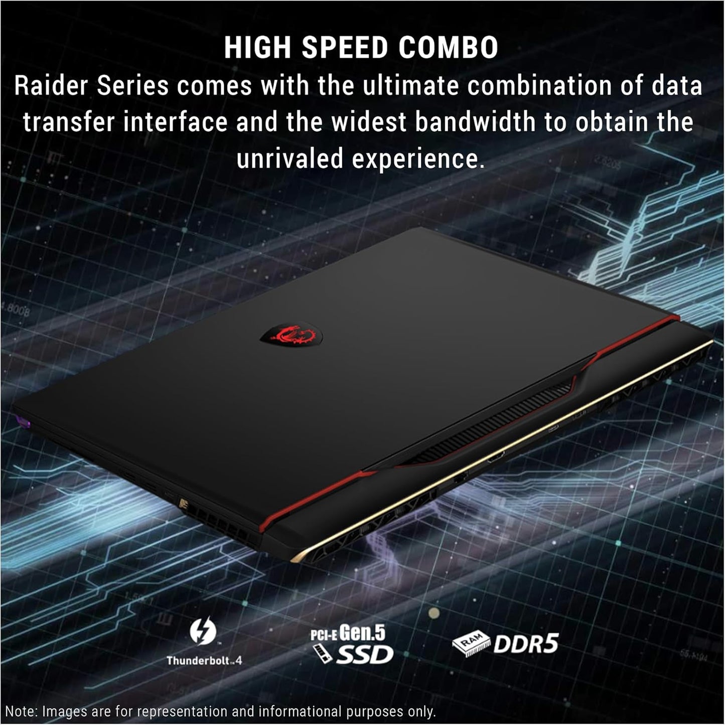 MSI GE68HX Raider i9 Gaming Laptop RTX 4070