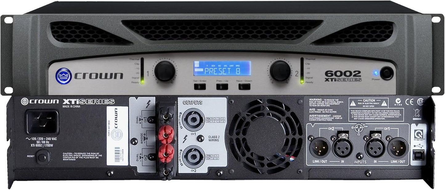 Crown XTi6002 Power Amplifier - 2100-Watts, Pro Audio
