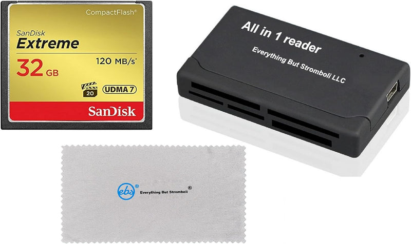 SanDisk 32G_CF_Extreme_EBSMFC Extreme 32GB CompactFlash Card — main product image