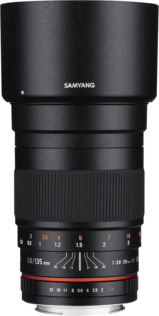 Samyang SY135M-C 135mm f/2.0 ED UMC Telephoto Lens Canon EF