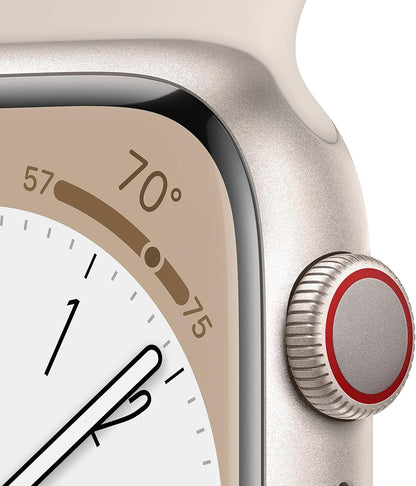 Apple MNVQ3LL/A Watch Series 8 45mm GPS Cellular (Renewed)