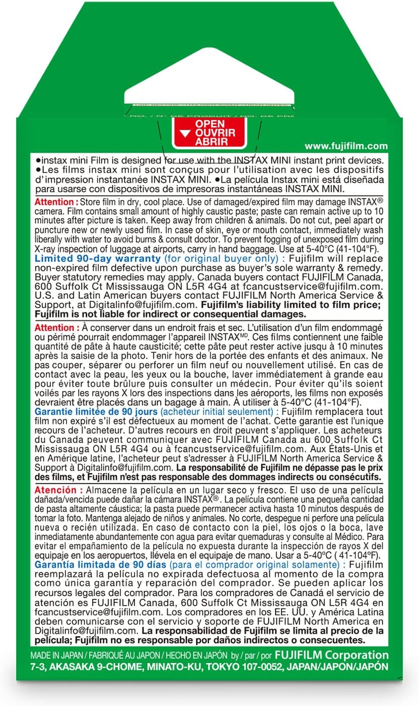 Fujifilm INSTAX MINI Twin Pack Instant Film 20 Photos