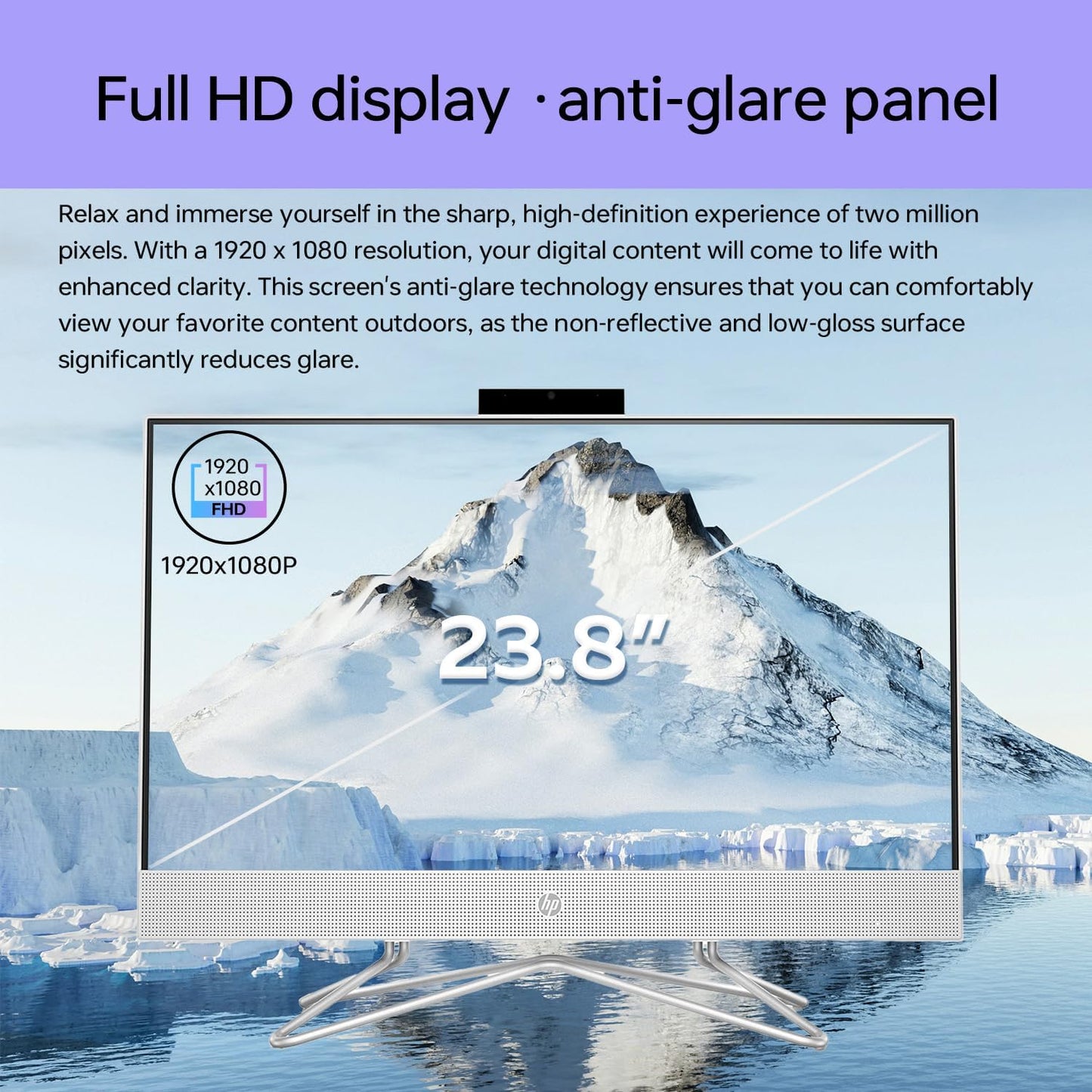 HP TPN-Q068-24 24" FHD All-in-One Desktop, i3, 32GB, 2TB SSD Bundle