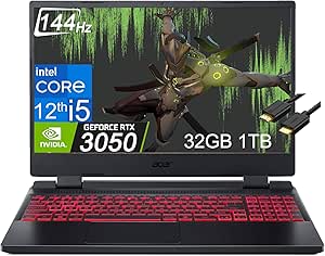 Acer Nitro 5 i5 RTX 3050 17.3" 144Hz Gaming Laptop