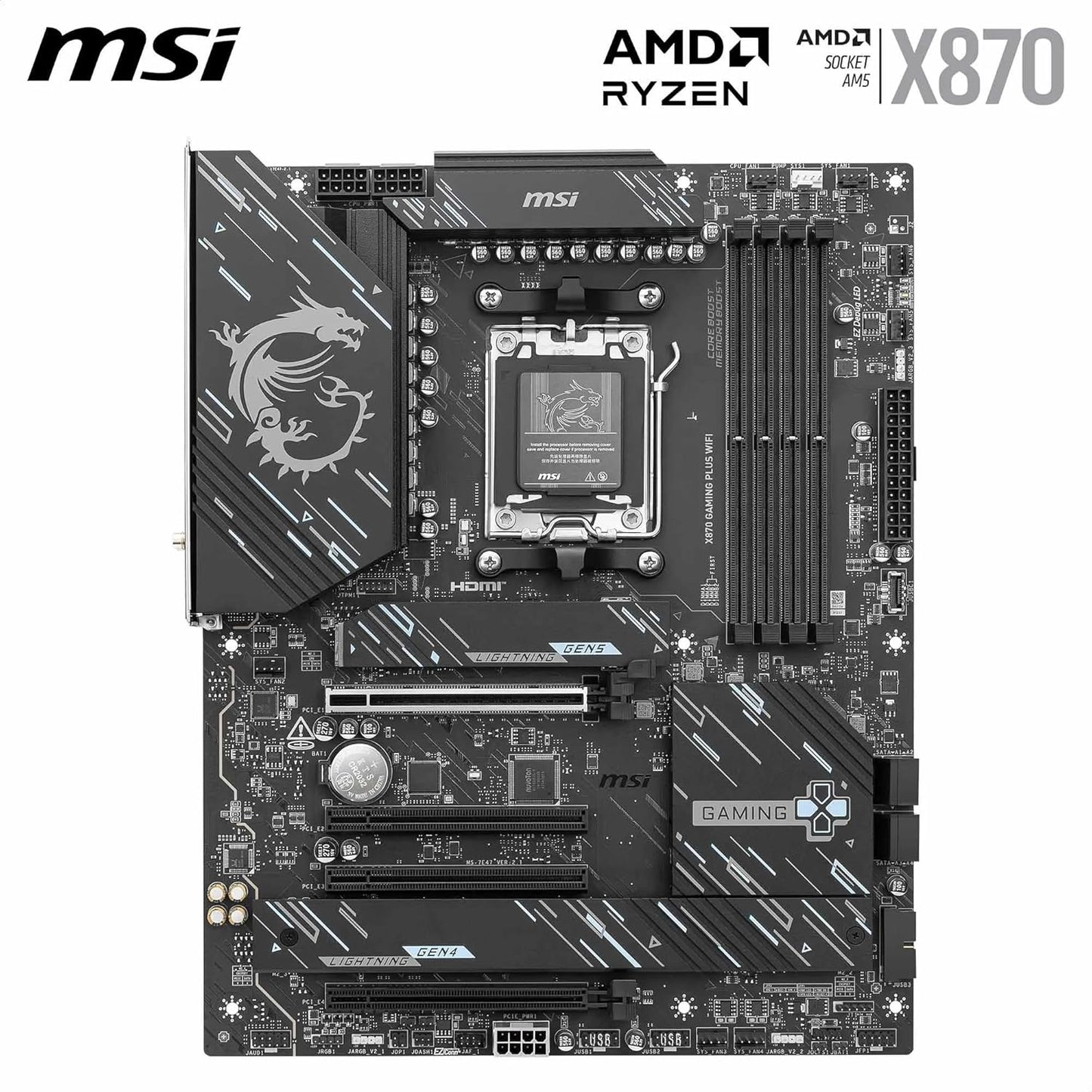MSI X870 Gaming Plus WiFi ATX Motherboard Ryzen