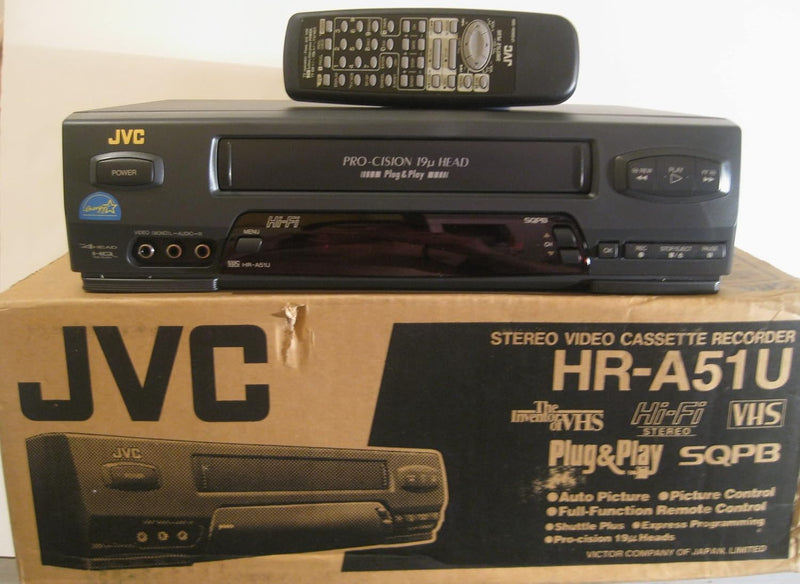 JVC HR-A51U 4-Head Stereo VCR (Renewed) — main product image