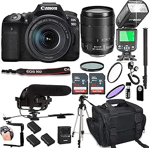 Canon EOS 90D 18-135mm Lens Pro Bundle