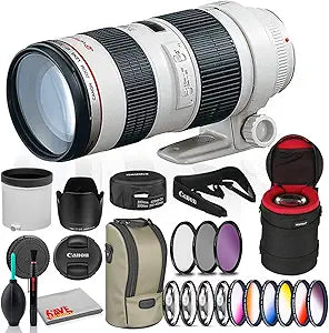 Canon 2569A004 EF 70-200mm f/2.8L USM Lens Bundle