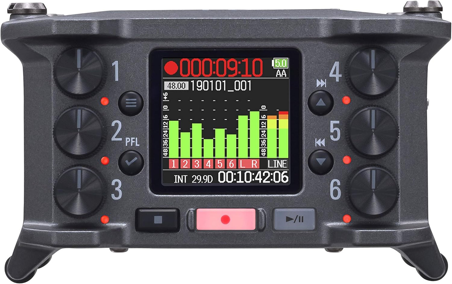Zoom F6 Multitrack Field Recorder - 6-Input/14-Track