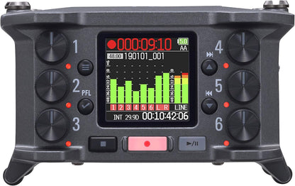 Zoom F6 Multitrack Field Recorder - 6-Input/14-Track