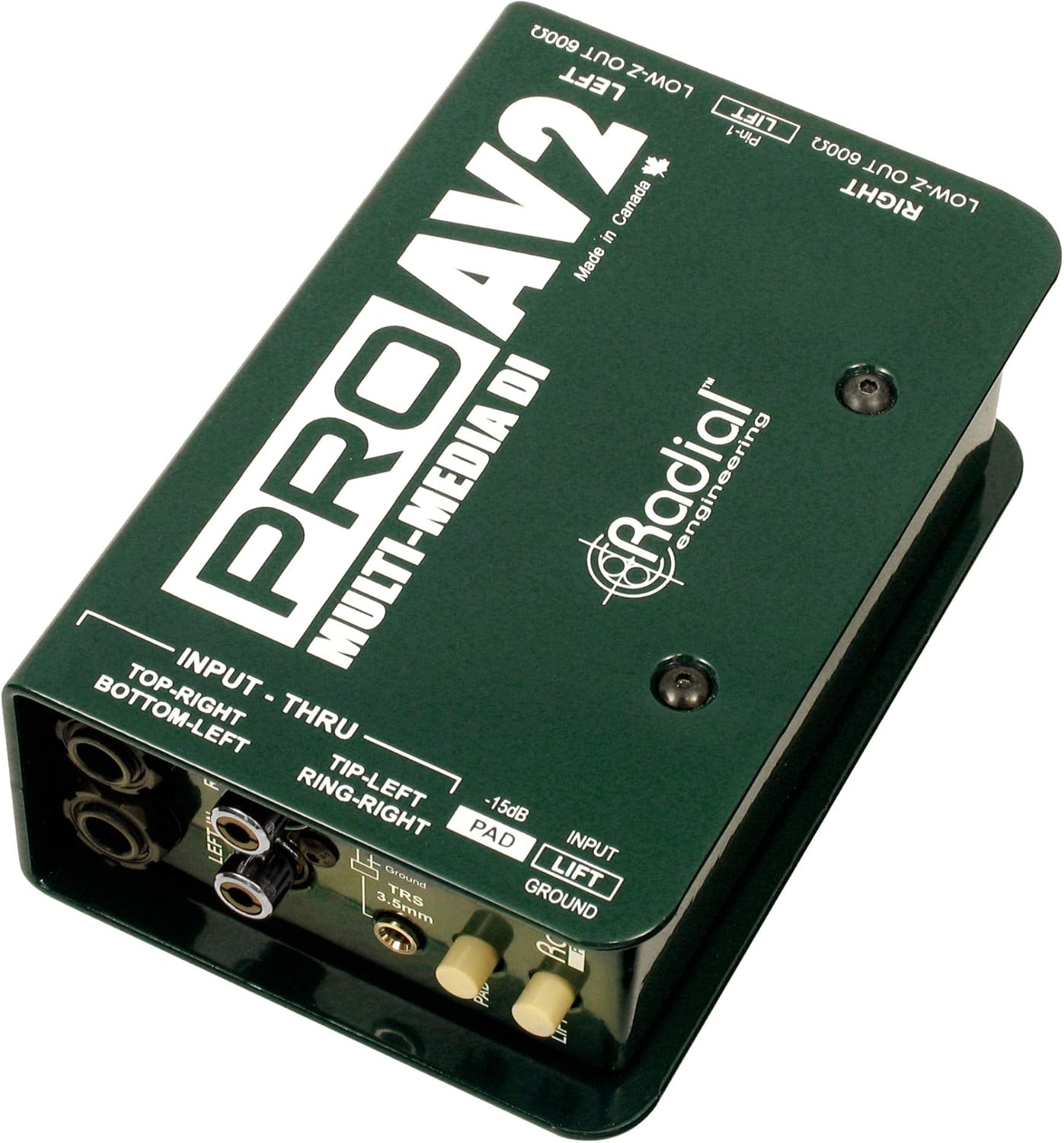 Radial Engineering R800 1115 ProAV2 Stereo Direct Box