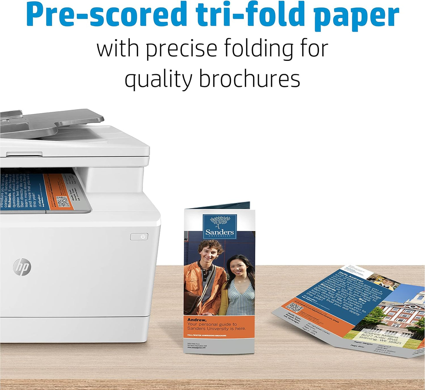 HP Q6612A Enhanced Tri-fold Business Paper, Glossy