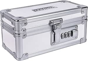 Vaultz VZ03927 Medicine Lock Box Combination Safe White