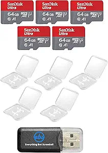 SanDisk 64G_TF Ultra Micro SD Card 5-Pack Bundle — main product image