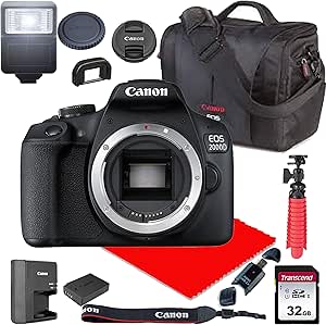 Canon EOS 2000D/Rebel T7 DSLR Body Bundle