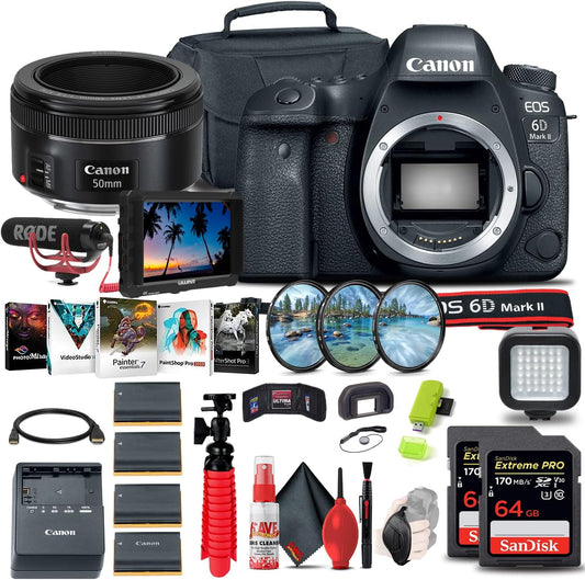 Canon 1897C002 EOS 6D Mark II DSLR Camera Bundle - Renewed