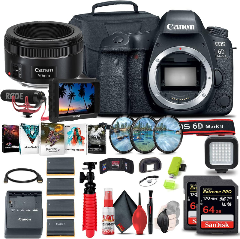Canon 1897C002 EOS 6D Mark II DSLR Camera Bundle - Renewed — main product image