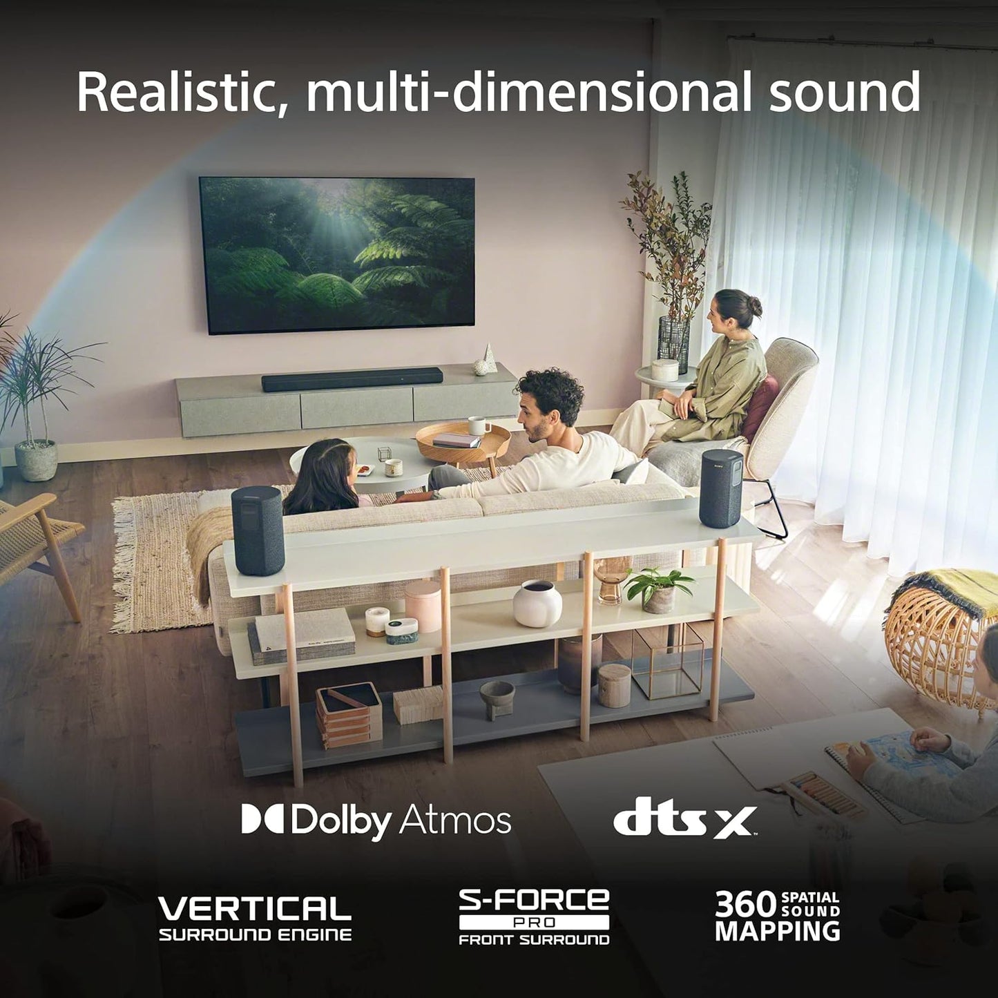 Sony BRAVIA XR A80K 55" OLED 4K TV with HT-A3000 Soundbar