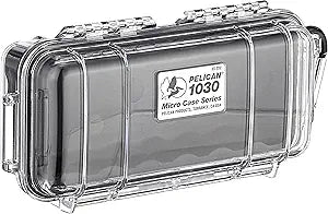 Pelican 1030-025-100 Micro Case Black Clear Waterproof — main product image
