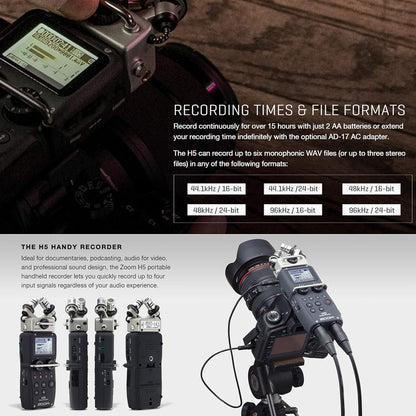 Zoom H5 Portable Recorder Kit with XY Mic Capsule