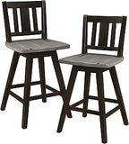 Lexicon D185602-24BKS2 Havre Swivel Barstool Set