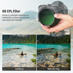 Neewer 10104873 49mm CPL Polarizing Filter + Lens Cap