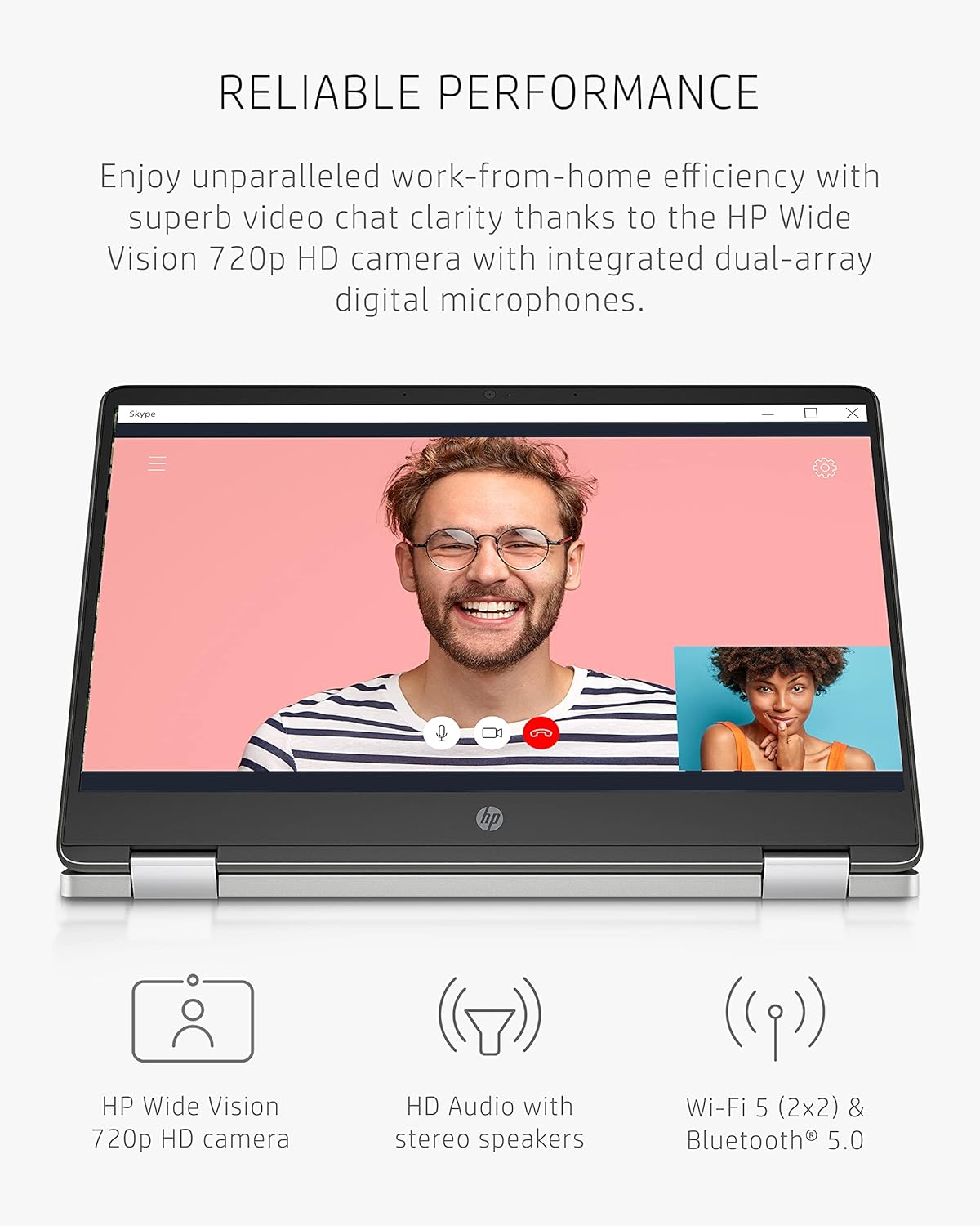 HP 14a-ca0023nr Chromebook x360 2-in-1 Touchscreen Laptop