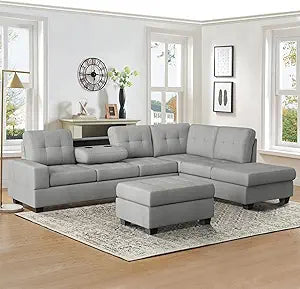 Lexicon 194840171119 MacIntyre Sectional Sofa with Ottoman