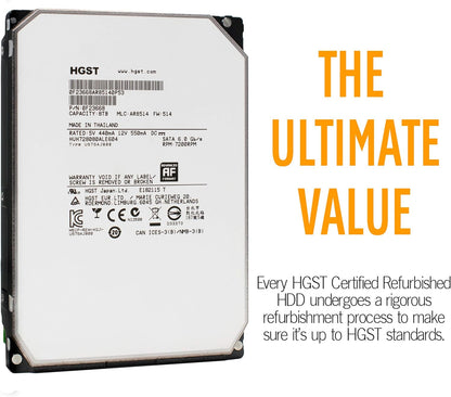 Western Digital HUH728080ALE604/CR 8TB Ultrastar He8 HDD (Renewed)