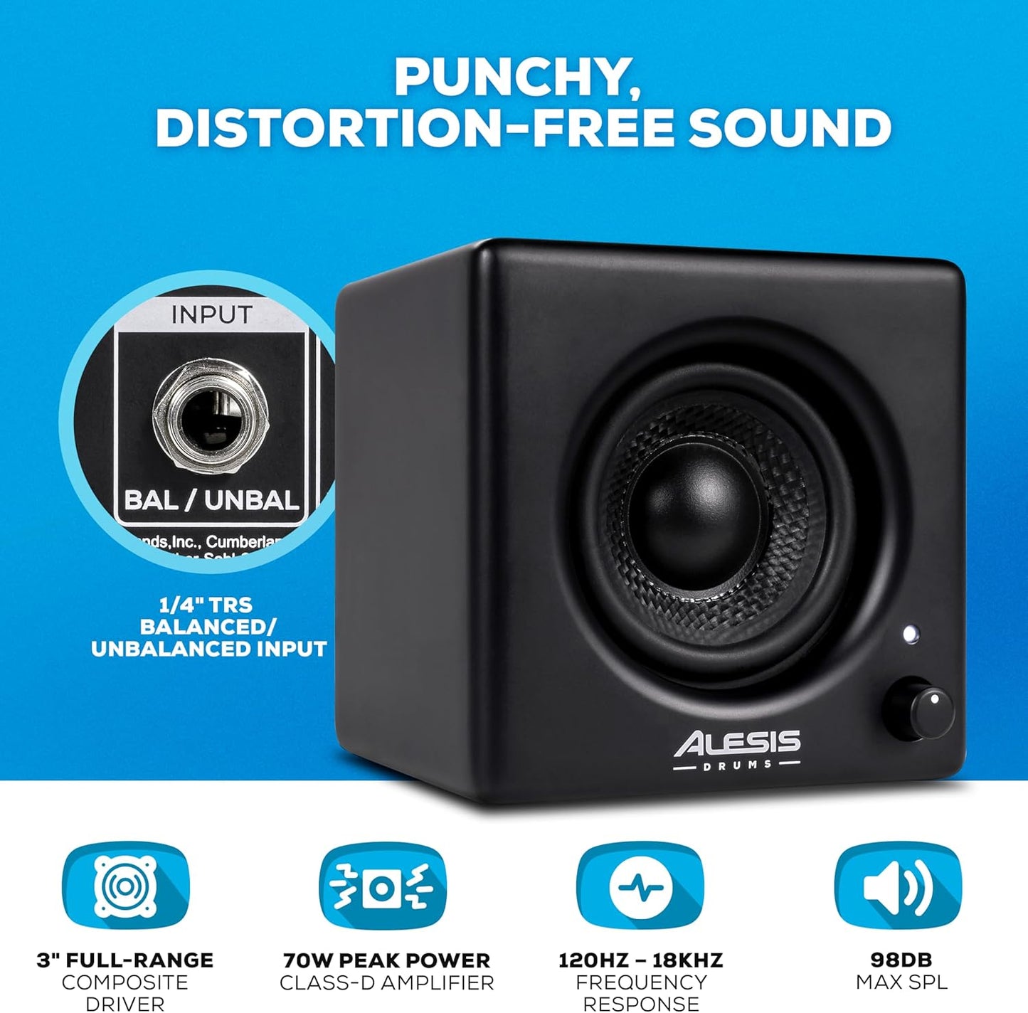 Alesis Nitro Amp 70W Compact Drum Monitor